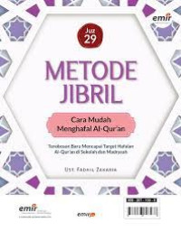 Image of Metode Jibril Cara mudah Menghafal Al-Qur'an Juz 29