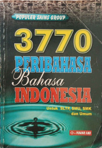 Image of 3770 PERIBAHASA BAHASA INDONESIA